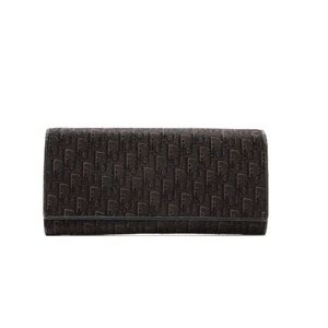 Black Dior Monogram wallet